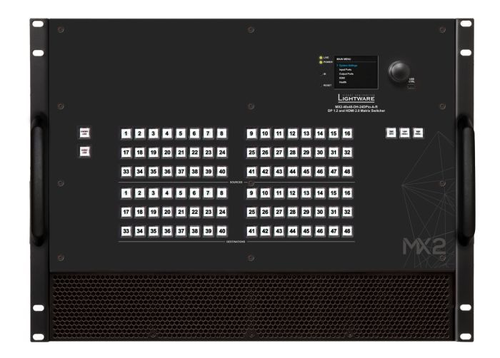 Lightware MX2-48x48-DH-24DPio-A-R