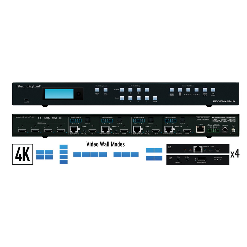 Key Digital KD-VW4X4ProK
