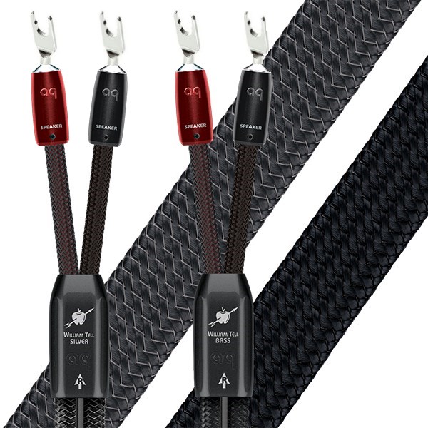 AudioQuest William Tell ZERO Silver + William Tell BASS BiWire Spade