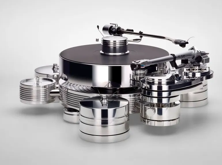 Cтол винилового проигрывателя Transrotor ALTO TMD с подготовкой под тонарм 9 дюймов, Блоком питания Konstant EINS и прижимным диском