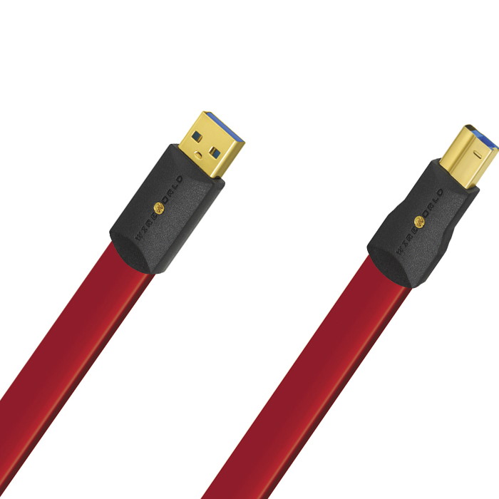 Wireworld Starlight 8 USB 3.0 A- B Flat Cable 1.0m