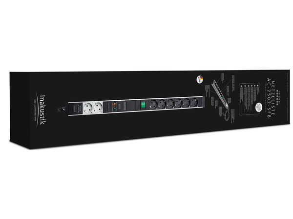 Inakustik Referenz Power Bar AC-2502-SF8 3x2,5mm, 1.5 m, 00716402 Inakustik Referenz Power Bar AC-2502-SF8 3x2,5mm, 1.5 m, 00716402