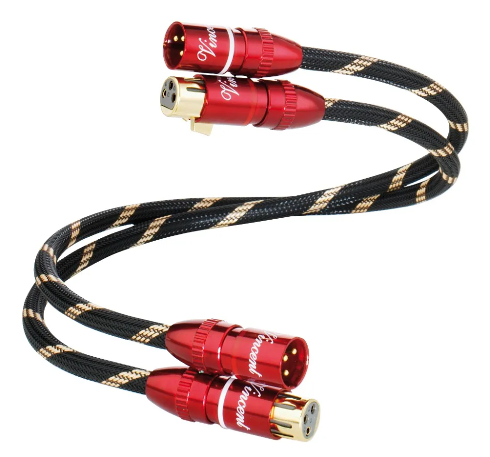VINCENT XLR/Cinch-Cable 2x1.0m (aluminium case)
