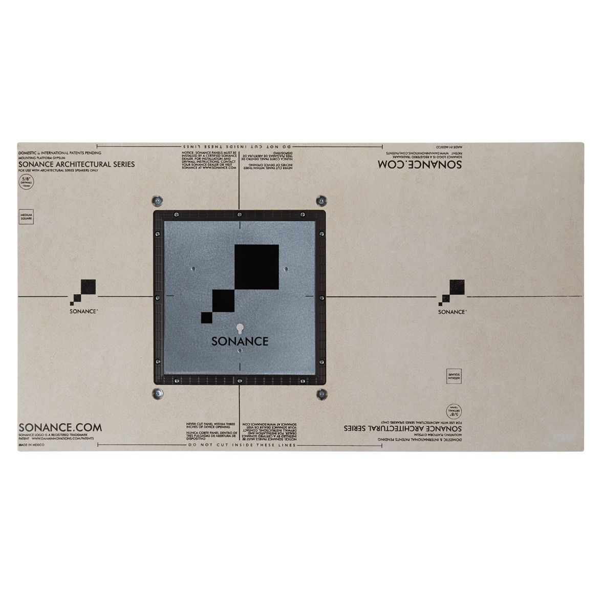 Sonance1/2IN GYP MP AS  MEDIUM SQUARE