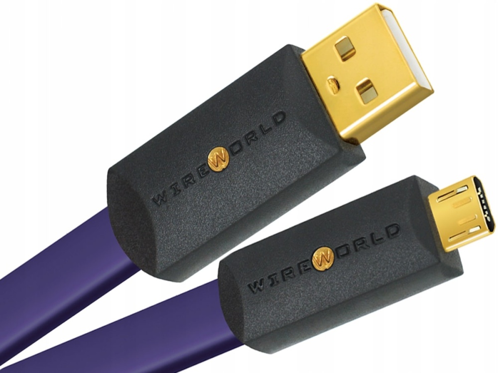 Wireworld Ultraviolet 8 USB 2.0 (A to Micro B) Flat Cab 2.0m